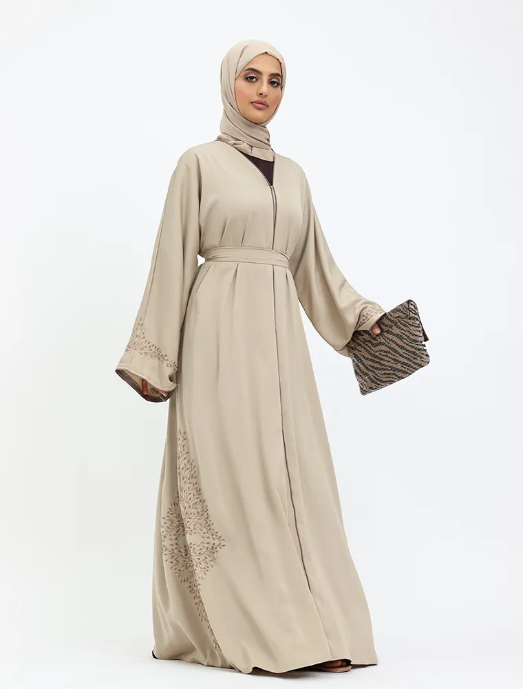 Beige Hareem Abaya